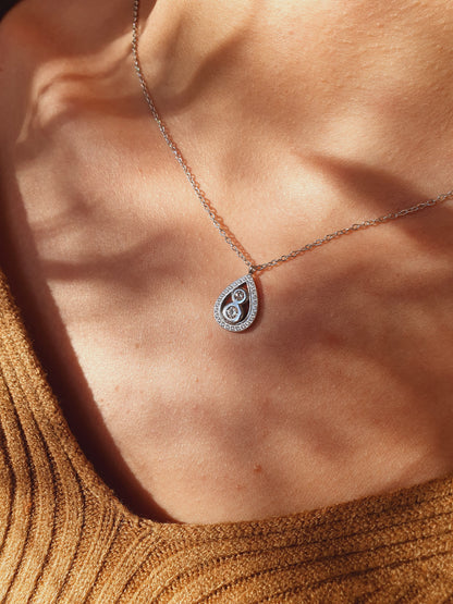 Collier MILLA zircons - argenté