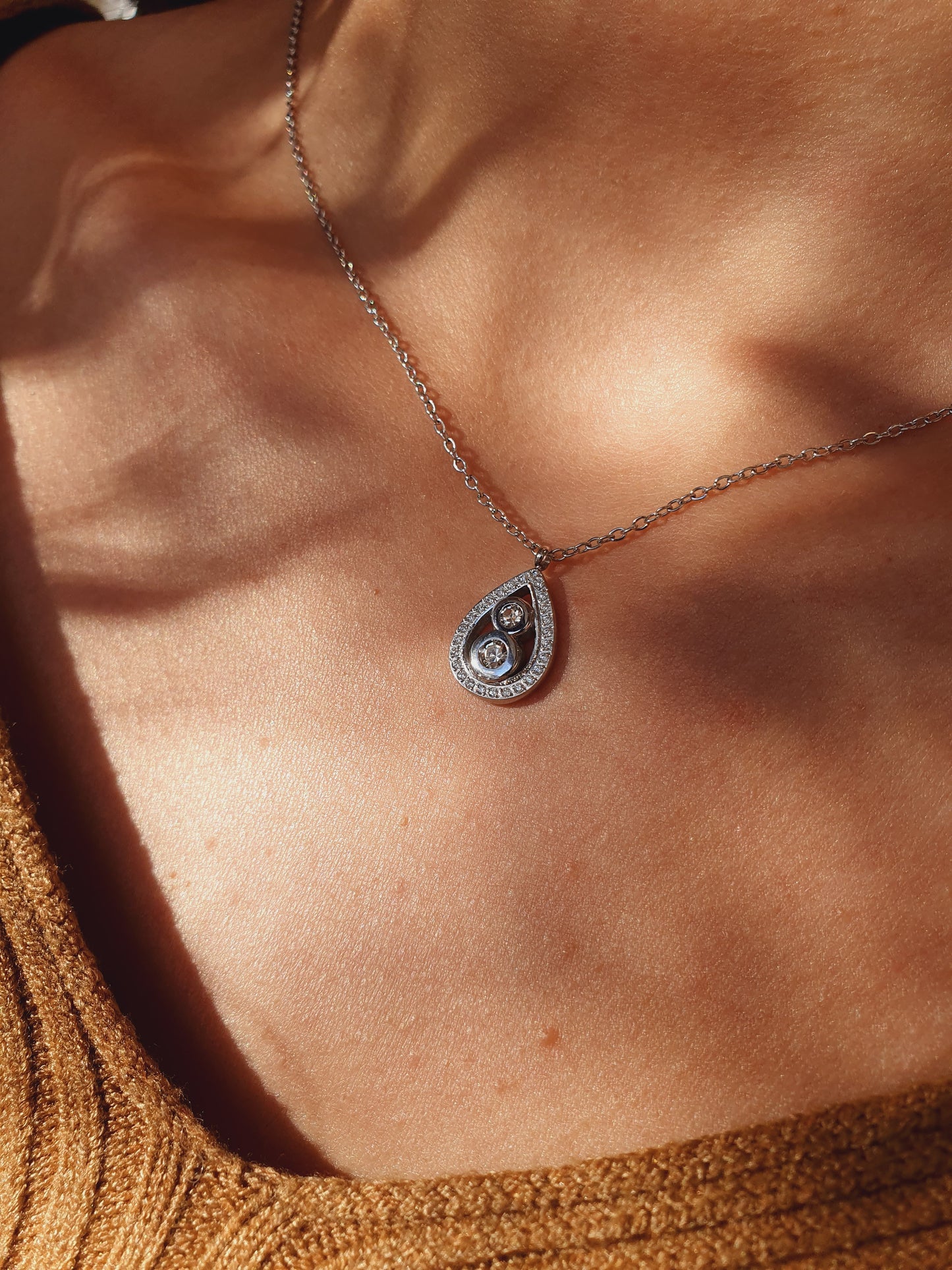 Collier MILLA zircons - argenté