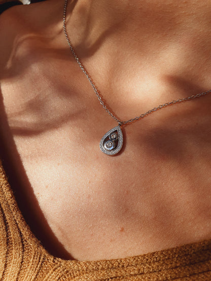 Collier MILLA zircons - argenté