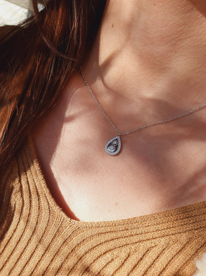 Collier MILLA zircons - argenté
