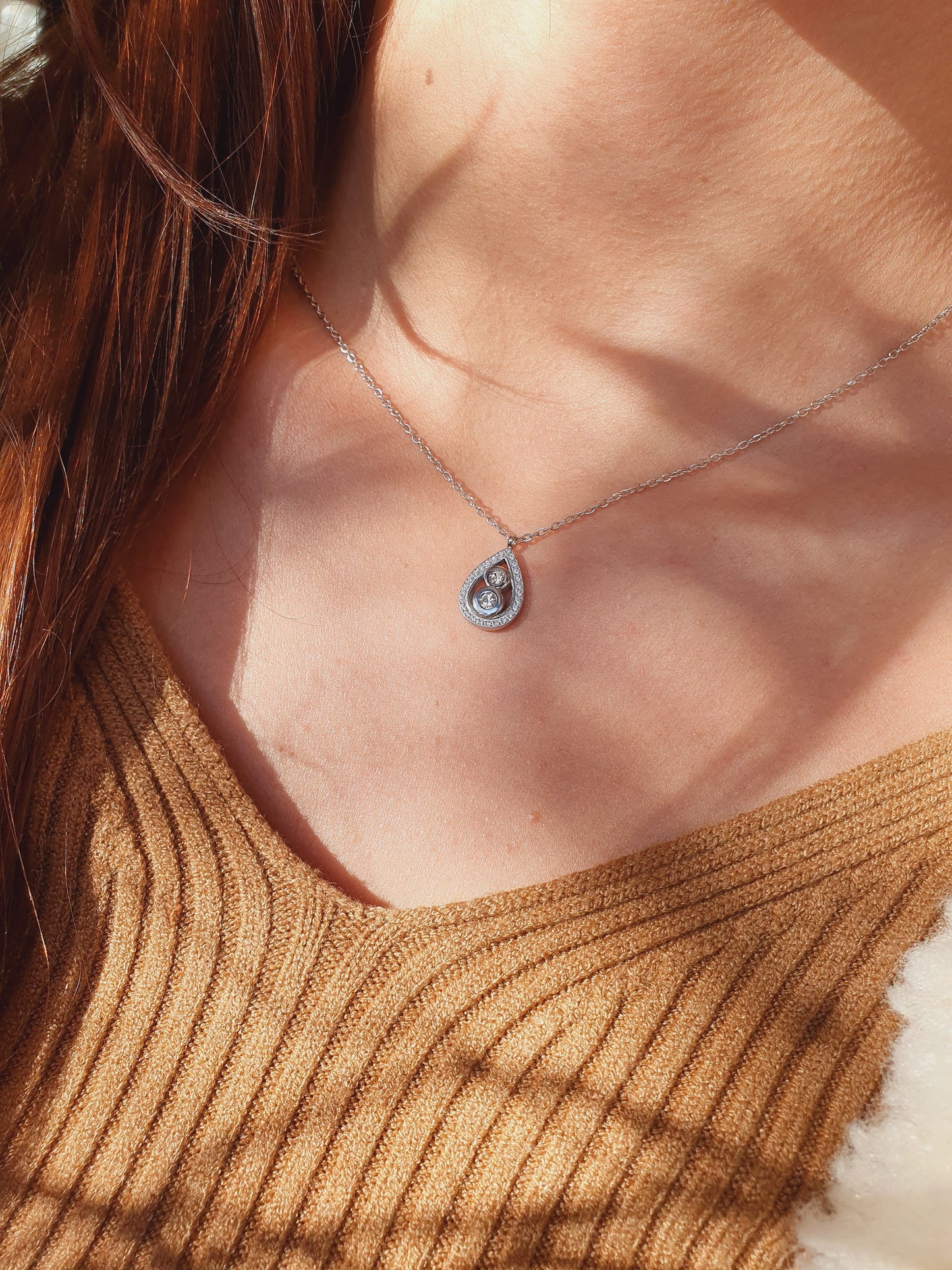Collier MILLA zircons - argenté