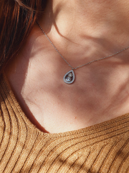 Collier MILLA zircons - argenté