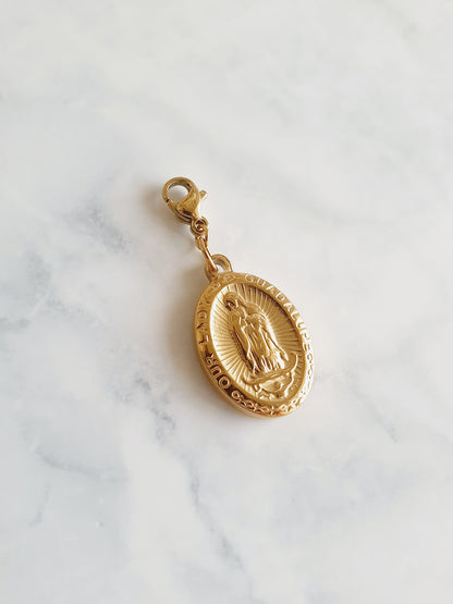 Charm médaillon Madonna double face