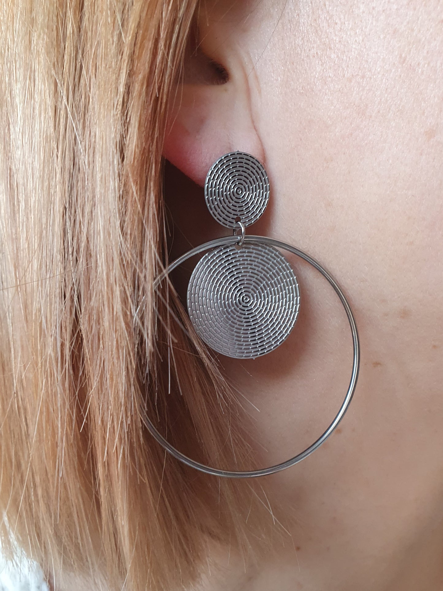 Boucles d'oreilles TENERIFFE - argenté