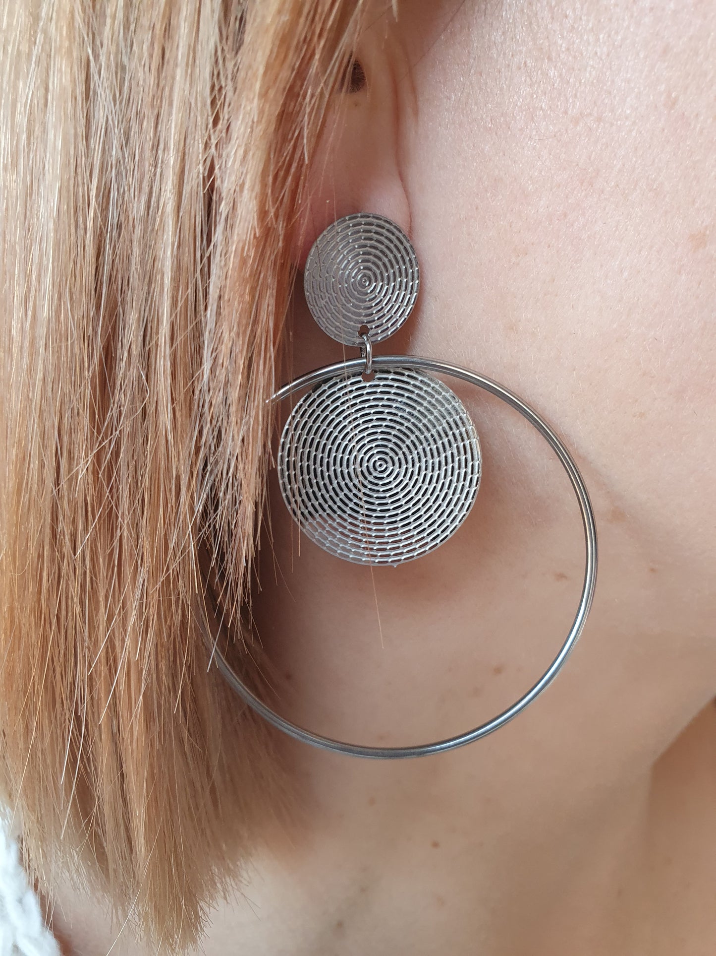 Boucles d'oreilles TENERIFFE - argenté