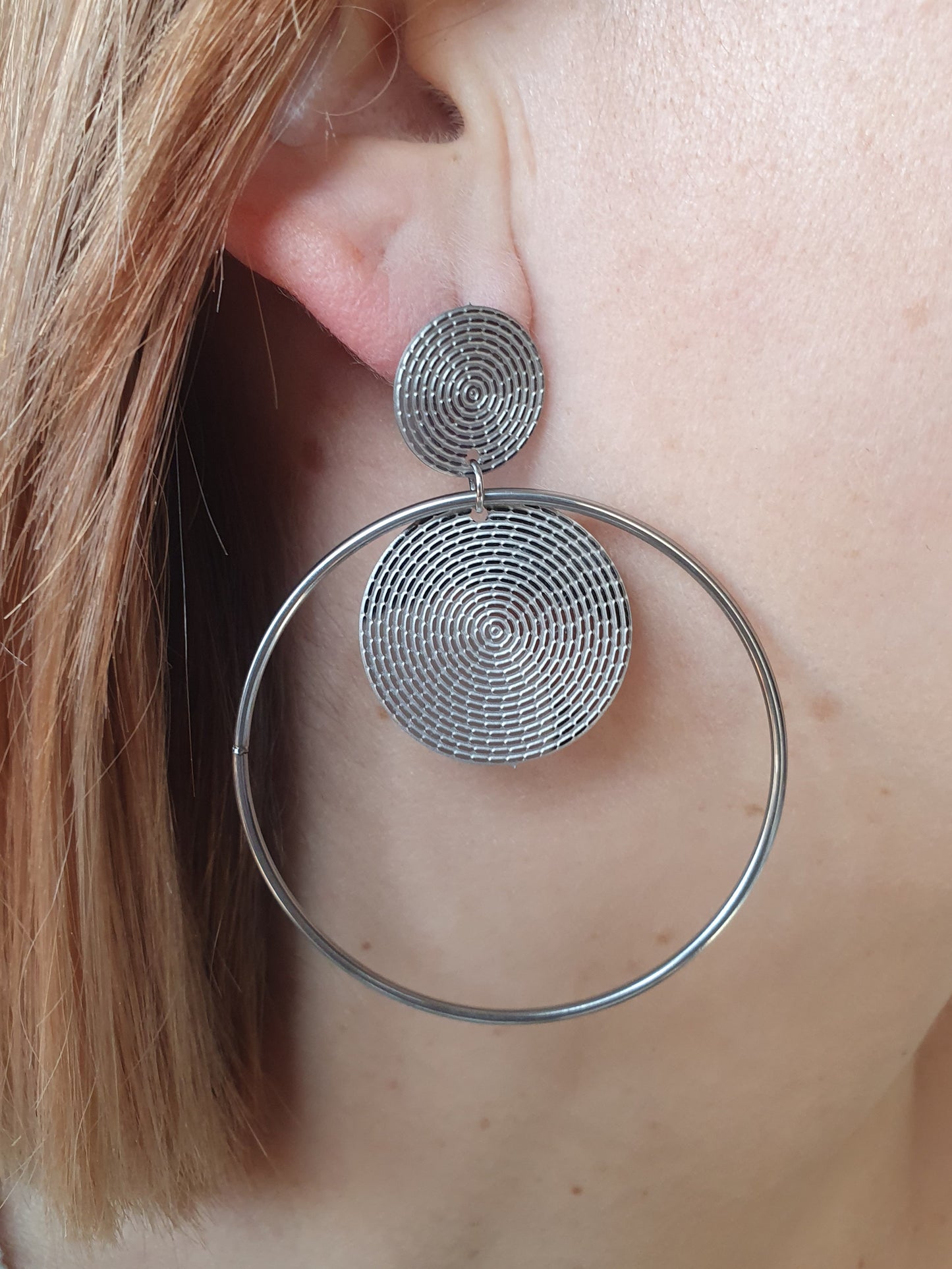 Boucles d'oreilles TENERIFFE - argenté