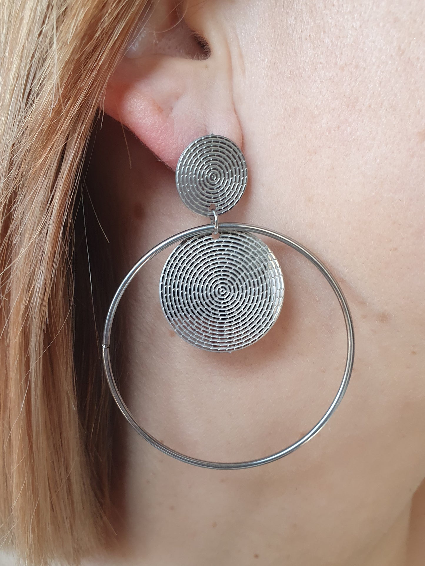 Boucles d'oreilles TENERIFFE - argenté