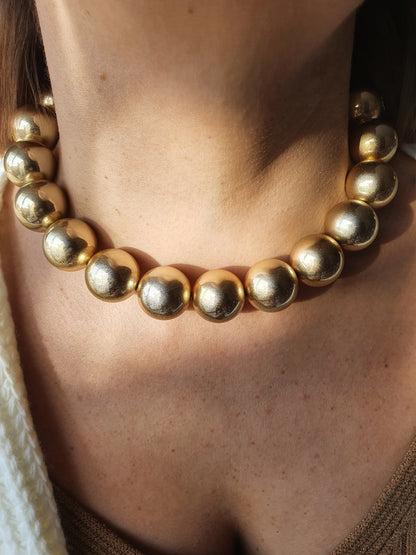 Bracelet boules - doré
