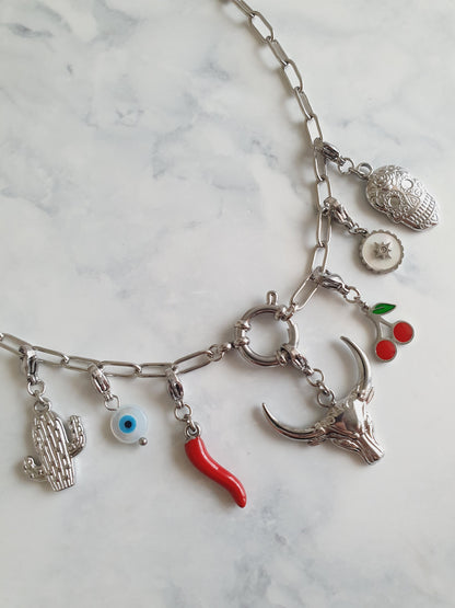 Collier ALEXA (personnalisable) - argenté
