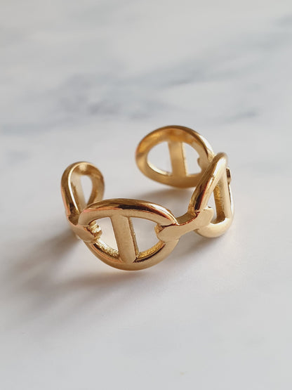 Bague AGATA - doré