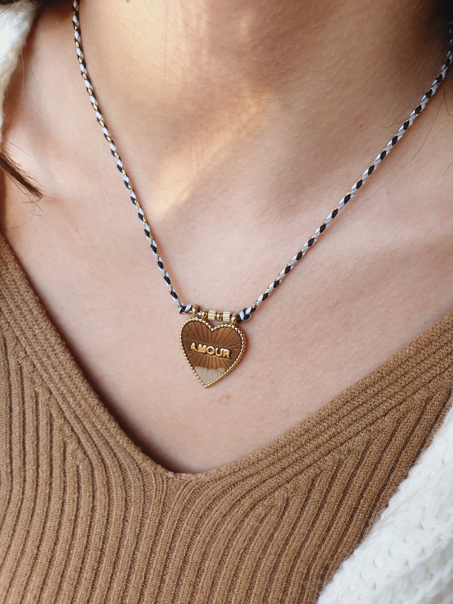 Collier Amour dégradé - doré