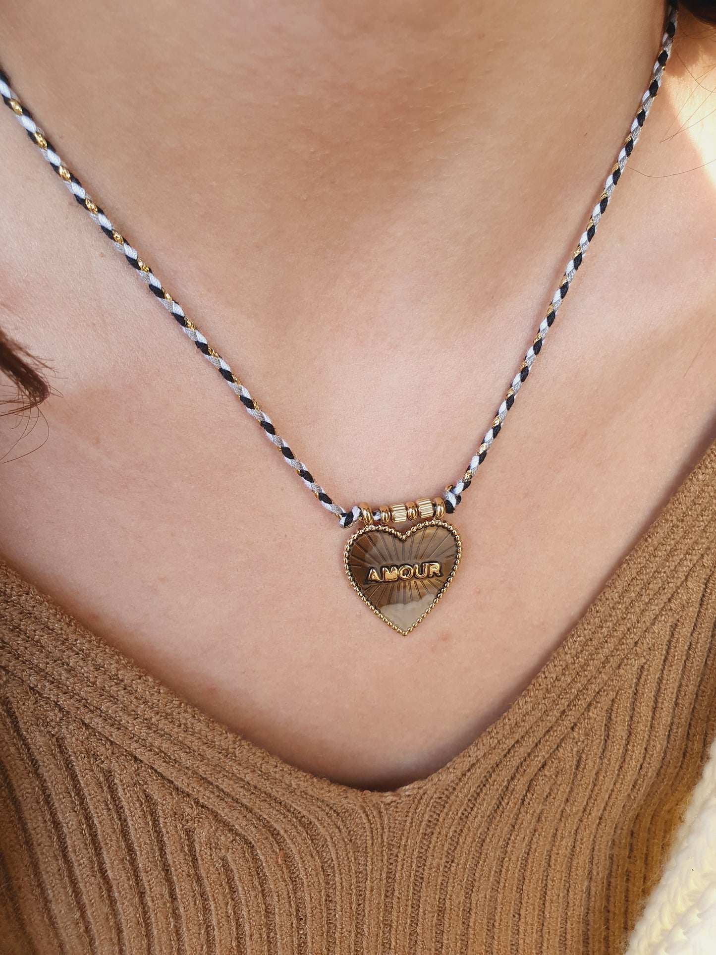 Collier Amour dégradé - doré