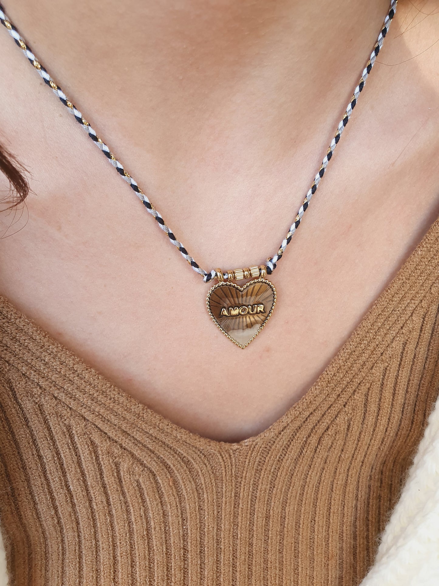 Collier Amour dégradé - doré