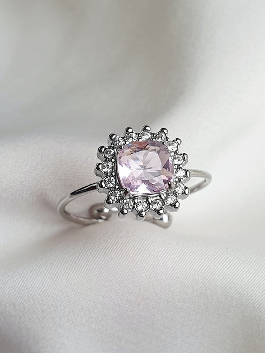 Bague VERTIGE - argenté/rose