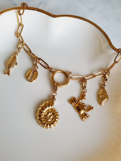 Collier HARMONIA (personnalisable) - doré