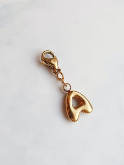 Collier prénom personnalisé Bubble lettres - Doré | Maillons au choix