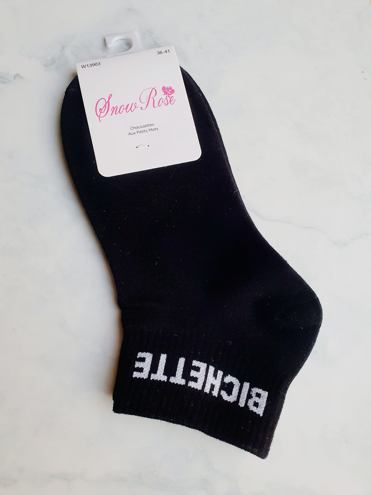 Chaussettes basses à message BICHETTE | Couleur aléatoire