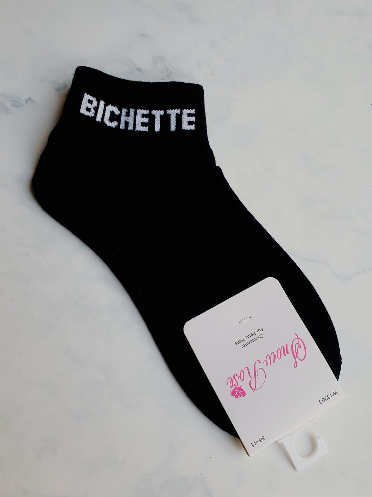 Chaussettes basses à message BICHETTE | Couleur aléatoire