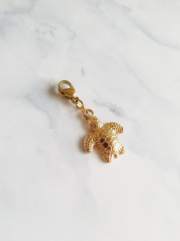 Charm petite tortue - doré