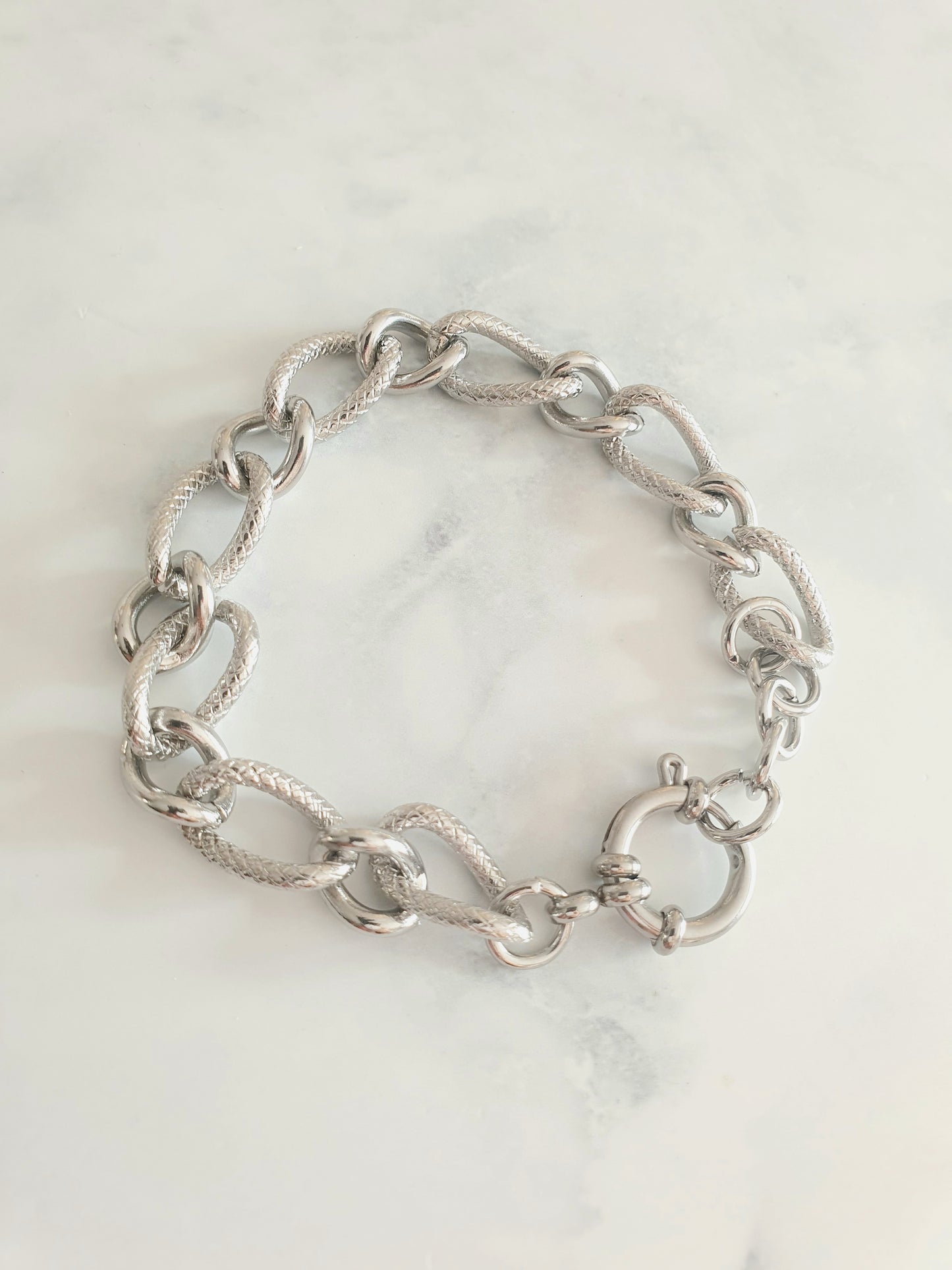 Bracelet EMMA (personnalisable) - argenté