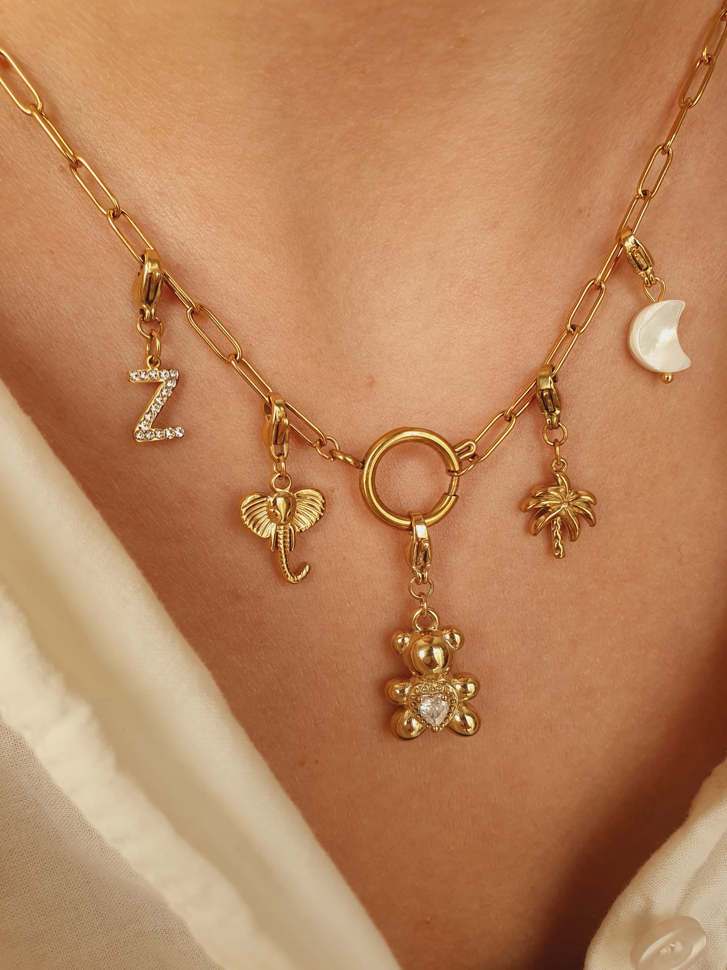Collier HELGA (personnalisable) - doré