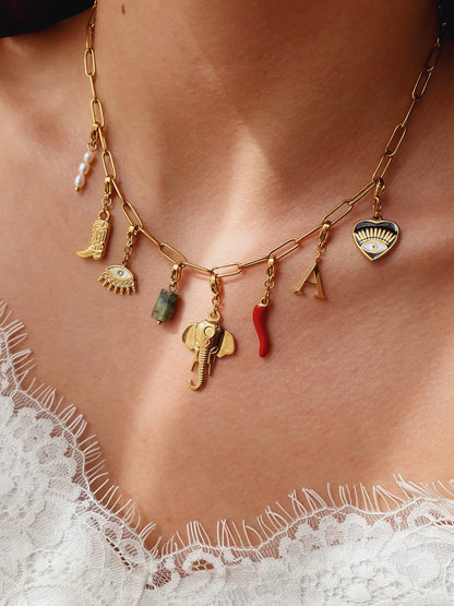 Charm éléphant - doré