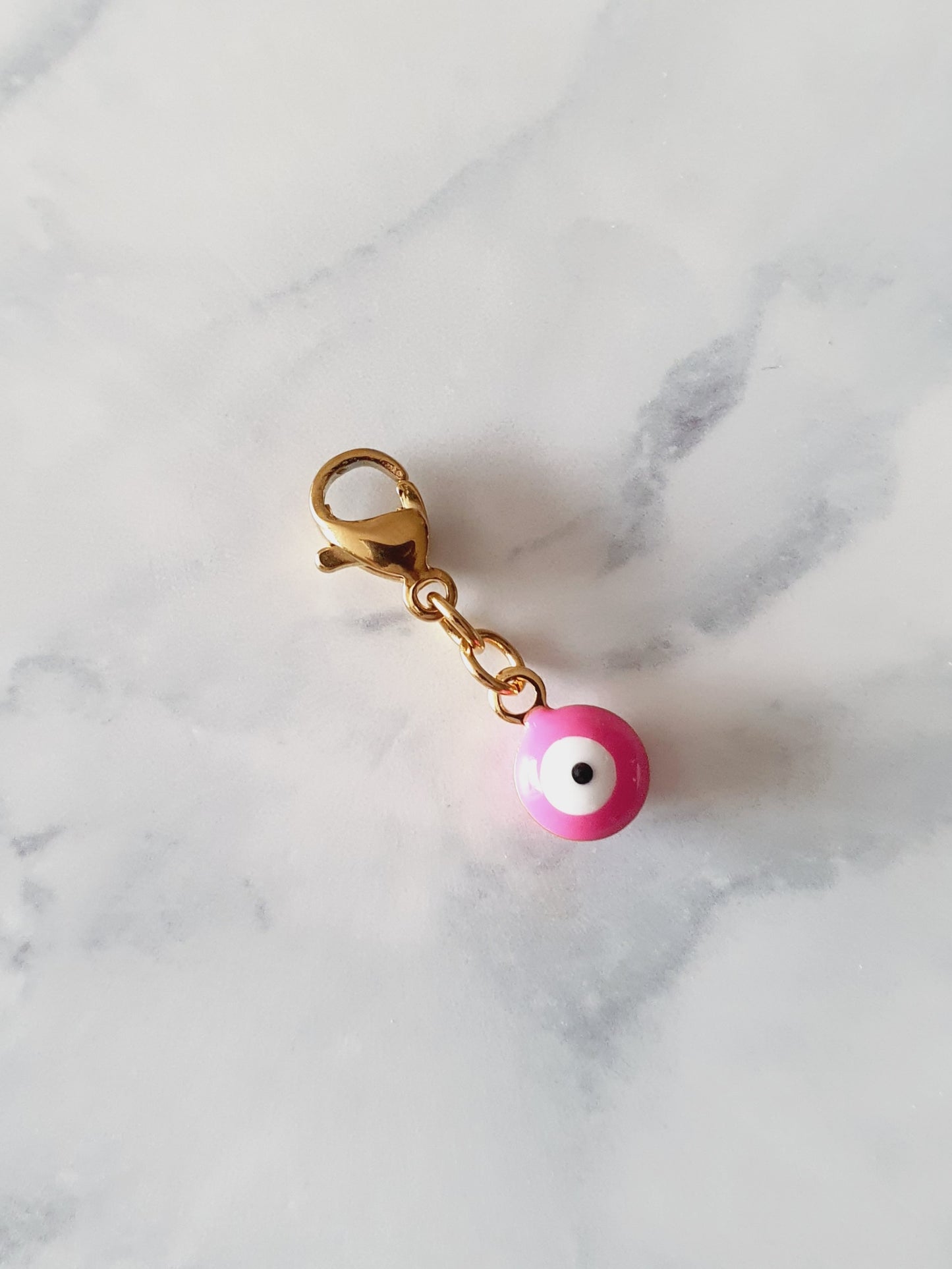 Charm oeil turc rose intense - doré