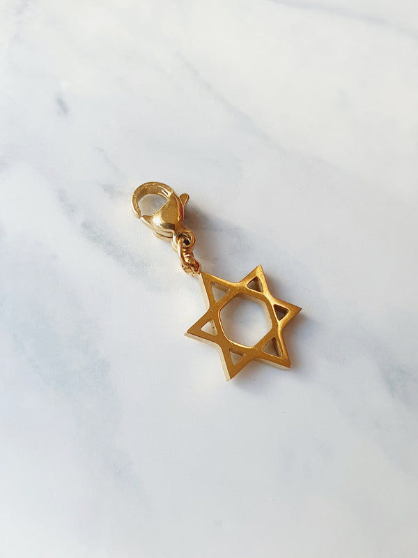 Charm Étoile de David - doré