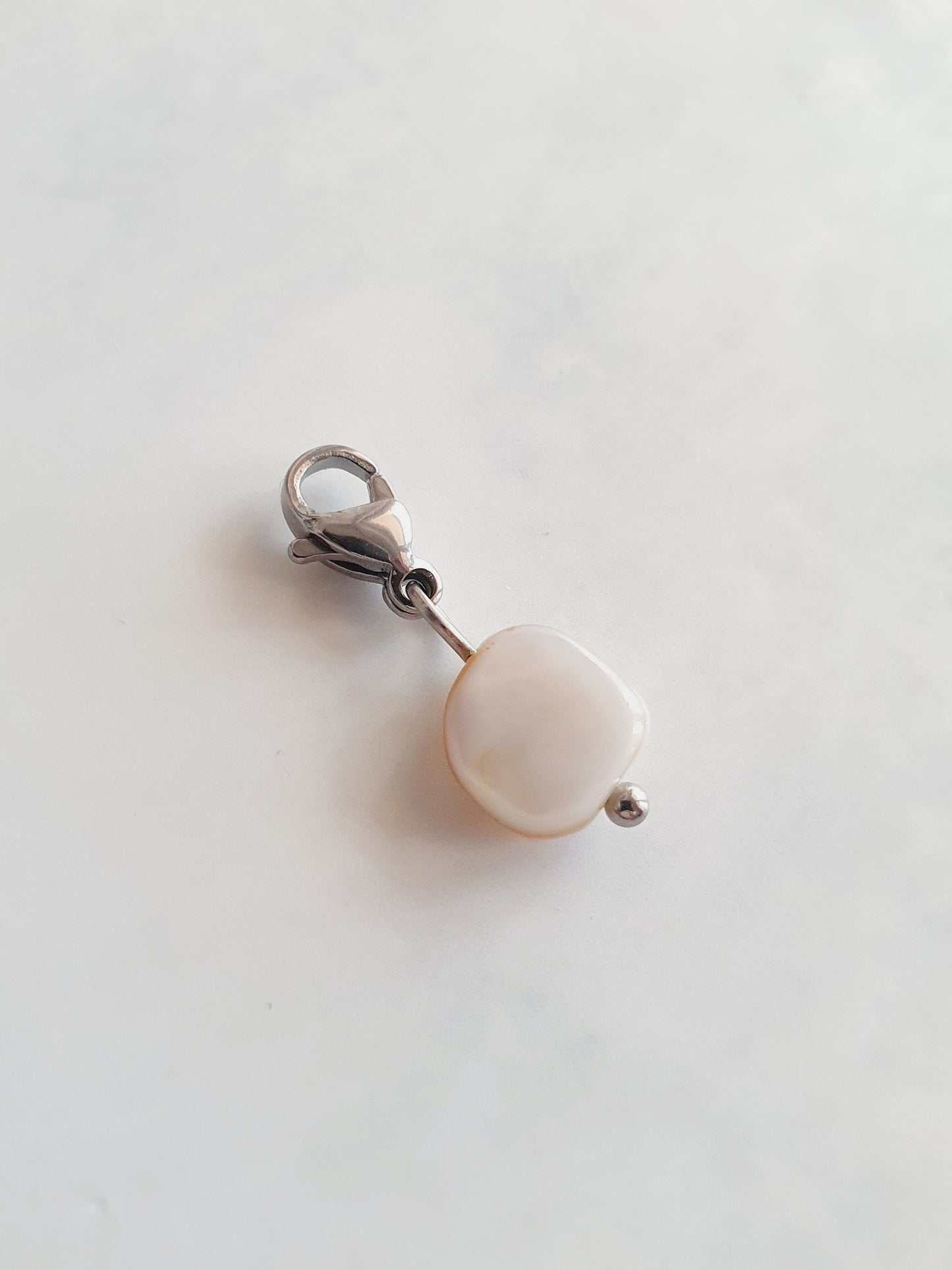 Charm pierre en nacre - | Couleurs au choix