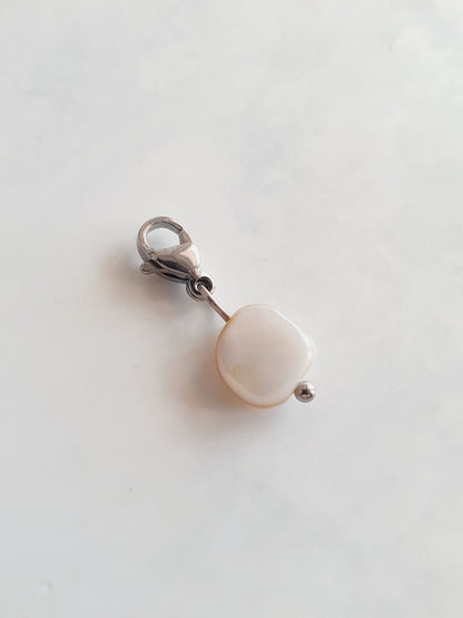 Charm pierre en nacre - | Couleurs au choix