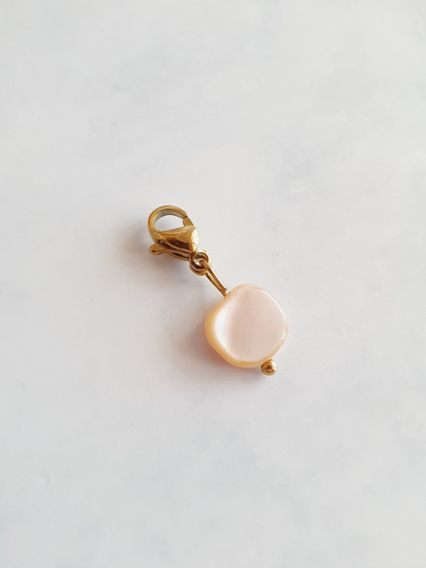 Charm pierre en nacre - | Couleurs au choix