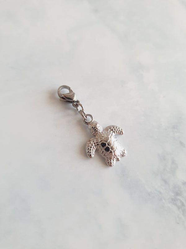 Charm petite tortue - argenté
