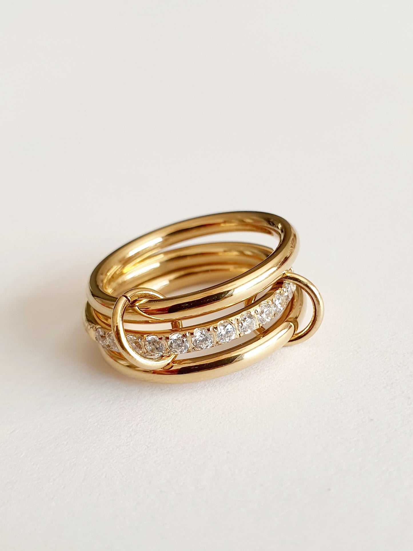 Bague TRINITY SHINE - doré | Taille au choix