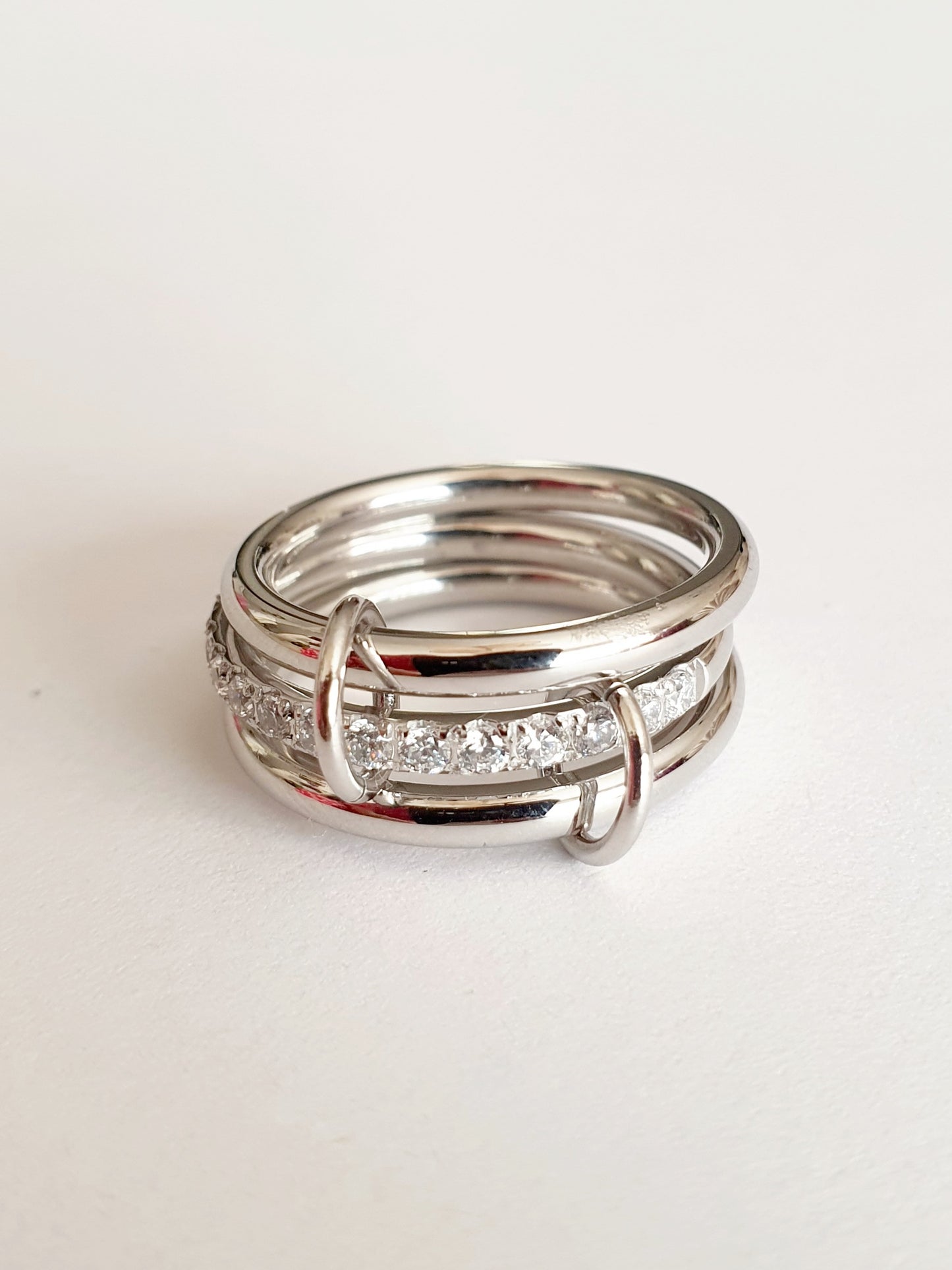 Bague TRINITY SHINE - argenté | Taille au choix