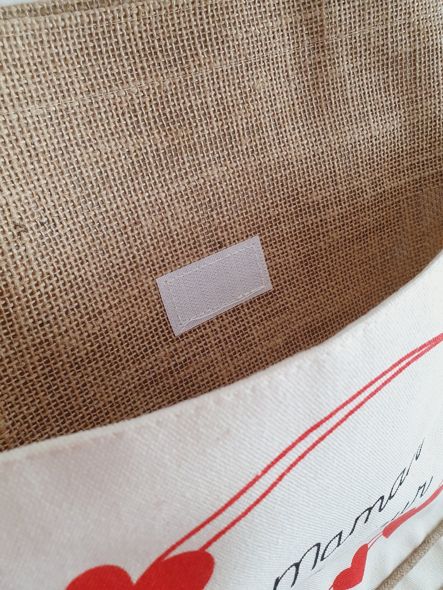 Grand sac cabas MAMAN CHÉRIE - 100 % lin