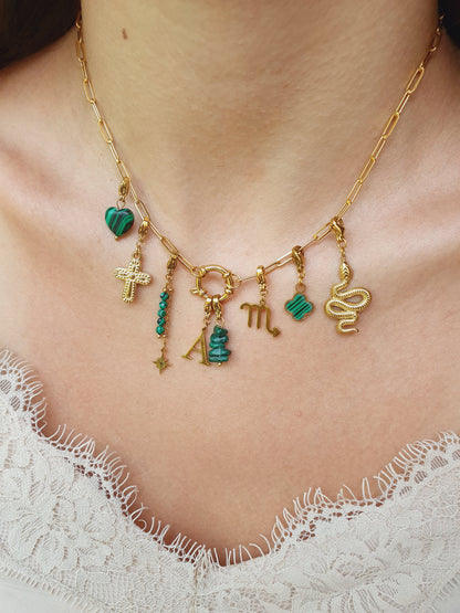 Collier ELINA (personnalisable) - doré