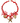 Collier Riviera | Rouge /Doré