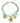 Collier Riviera | Turquoise / Doré