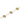 Bracelet fleurs zircons - doré