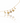 Bracelet breloques zircons & coeurs - doré
