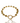 Bracelet boules ALMIRA personnalisable - doré