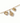 Bracelet breloques coeurs - doré
