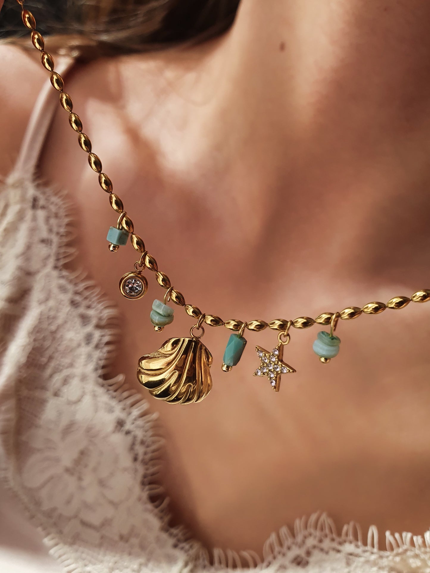 Collier Lagune | Doré