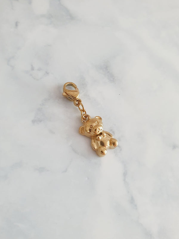 Charm baby nounours - doré