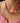 Collier tissu coquillages cauri - doré/rose