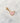 Charm cœur contour texturé rose - doré
