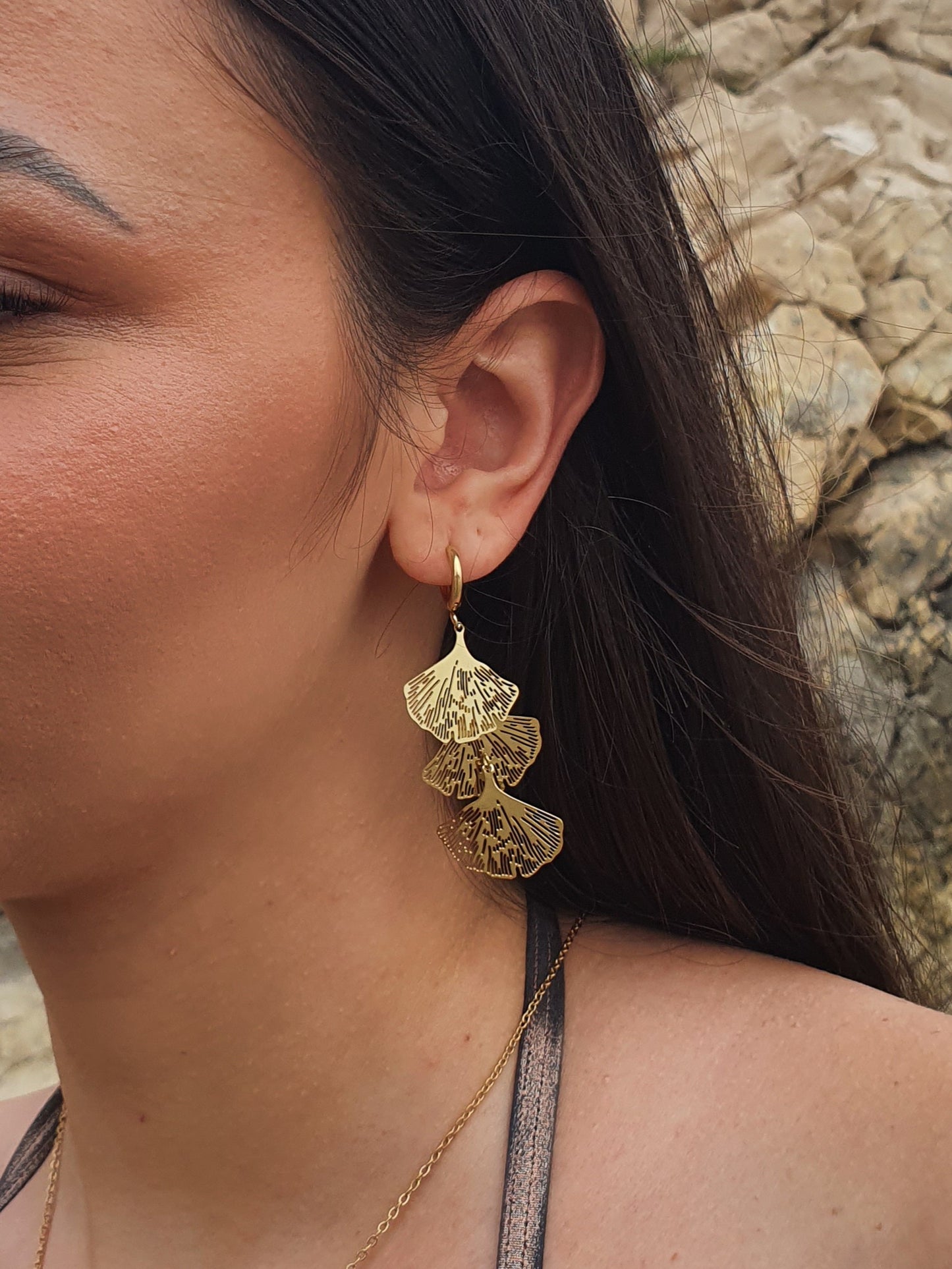 Boucles d'oreilles LIA dorée - doré