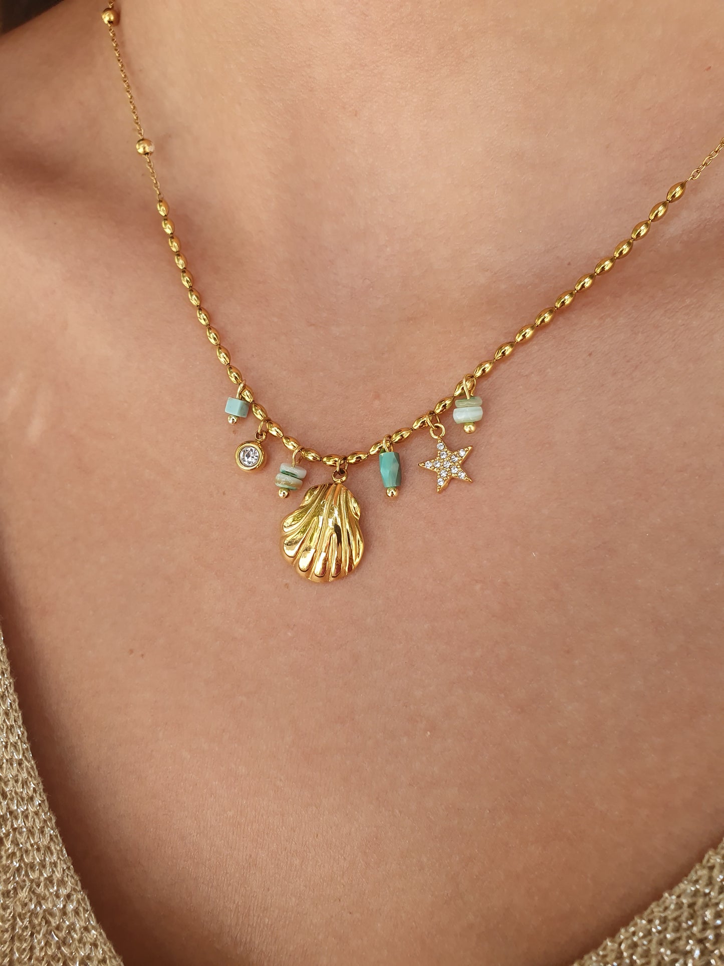 Collier Lagune | Doré
