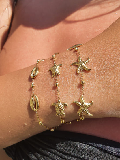 Bracelet breloques Auréa Marina - Doré