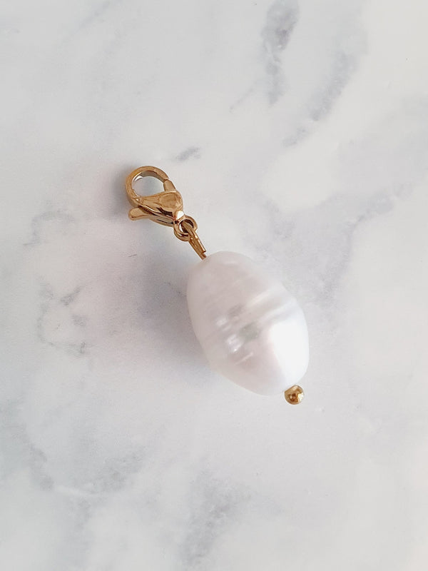 Charm perle d'eau douce Premium XXL - doré